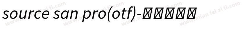 source san pro(otf)字体转换